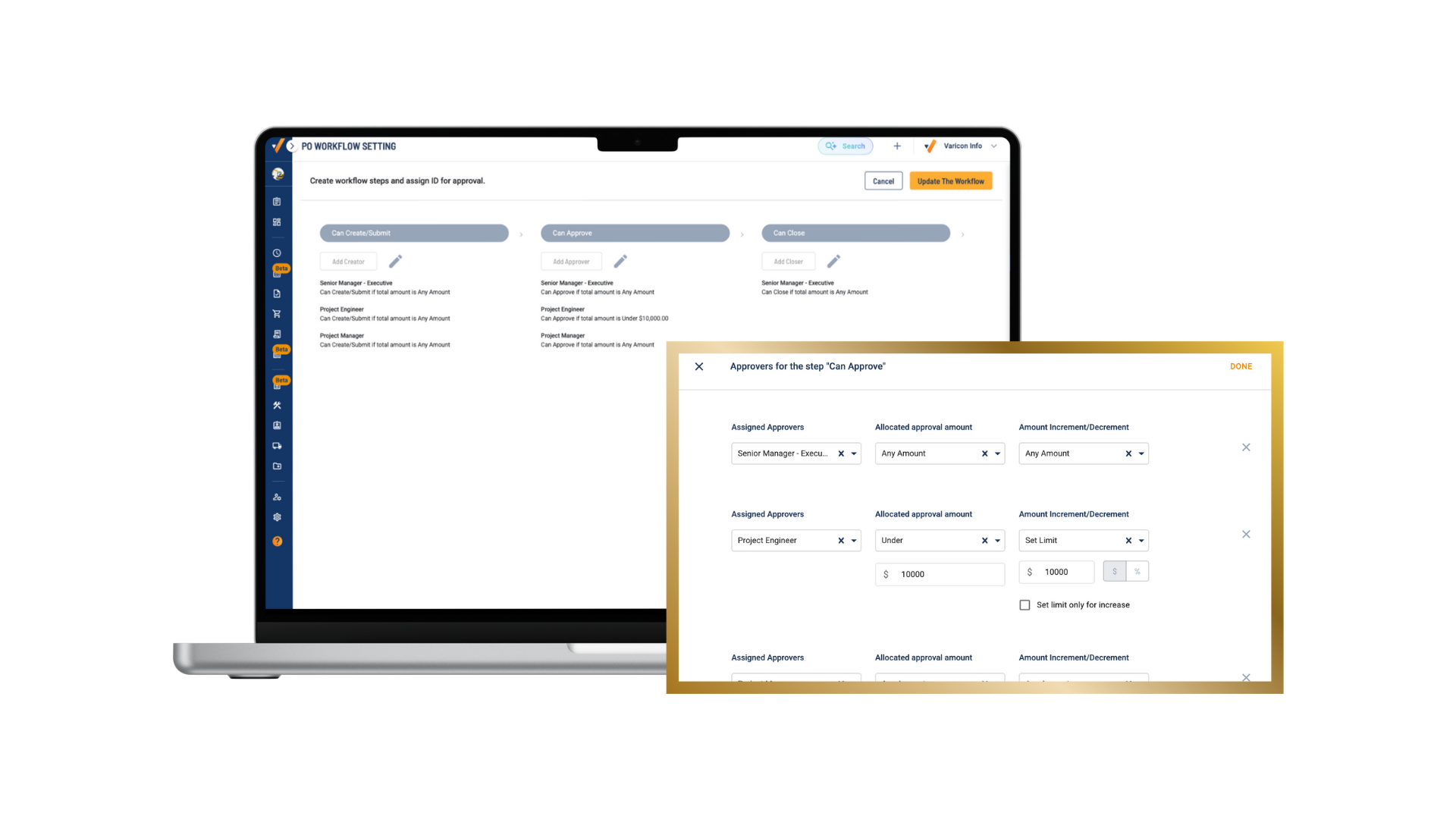 best practices of varicon's POs and Bills