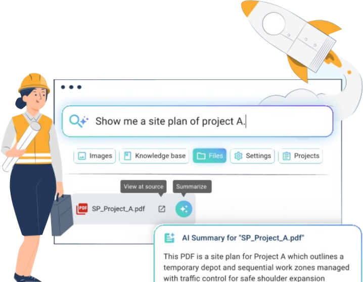 AI powered reporting feature in Varicon