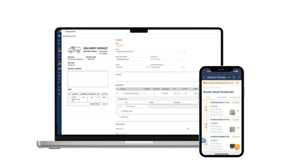 <span>Delivery Docket Management</span>